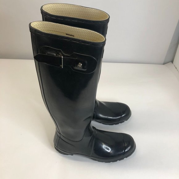 Hunter Boots Original Gloss Tall Black Rain Boots Women's Size 8 - Picture 4 of 10